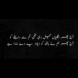 Sad poetry in Urdu