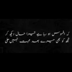 Sad poetry in Urdu