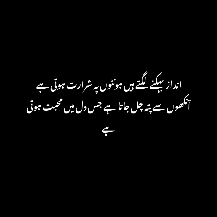 Love Poetry in urdu