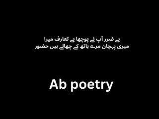 Urdu Poetry Text with Pics