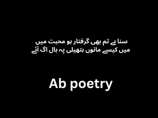 Urdu Poetry Text with Pics