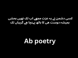 Best Friendship Poetry in Urdu