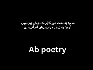 Urdu Poetry Text with Pics