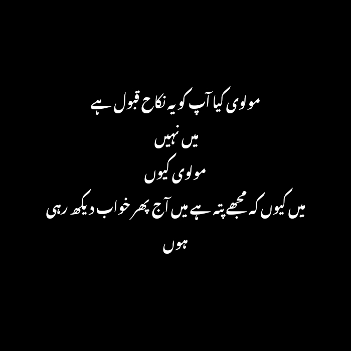 Funny Poetry in Urdu