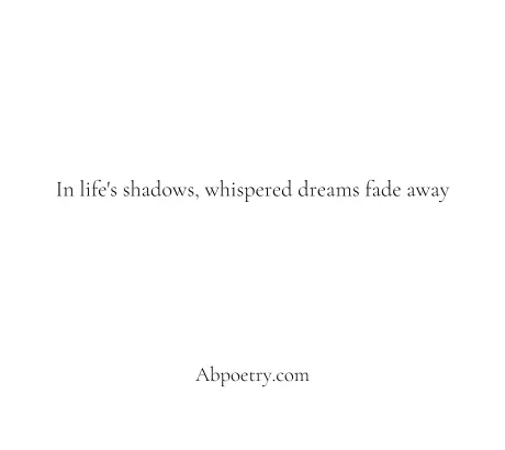 Sad Poetry in English
